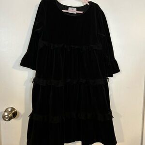 Hanna Andersson Black Velvet Kids Dress